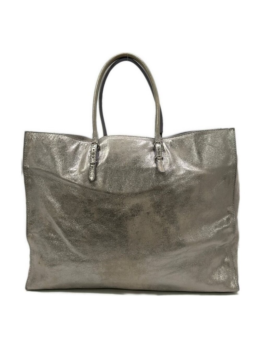 ★SOLD★ Balenciaga Tote the Paper Silver Leather - Picture 3 of 12